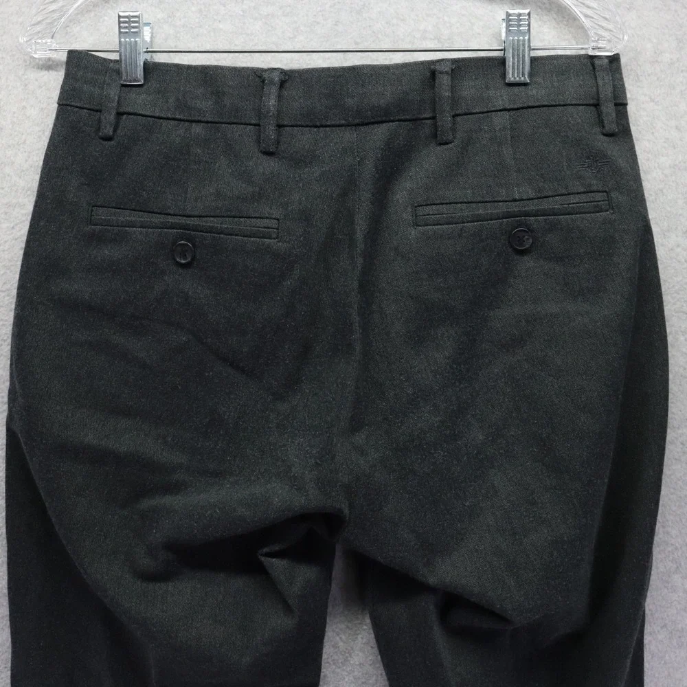 Dockers Pants Mens 30x32 Slim Fit Signature Khaki Flex‎ Comfort Flat Front Gray